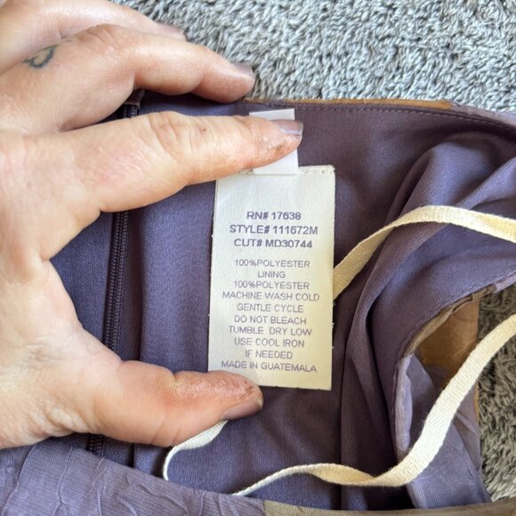 Vtg Miss Dorby Dress Size 10 2 Piece Set Floral Fairy Sheer Crinkle Boho 19179 - Picture 10 of 15